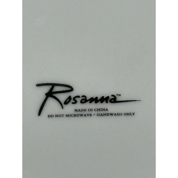 Rosanna Spice Dessert Plates 8” Porcelain Set of 4 Original Box Floral Asian - Picture 10 of 11